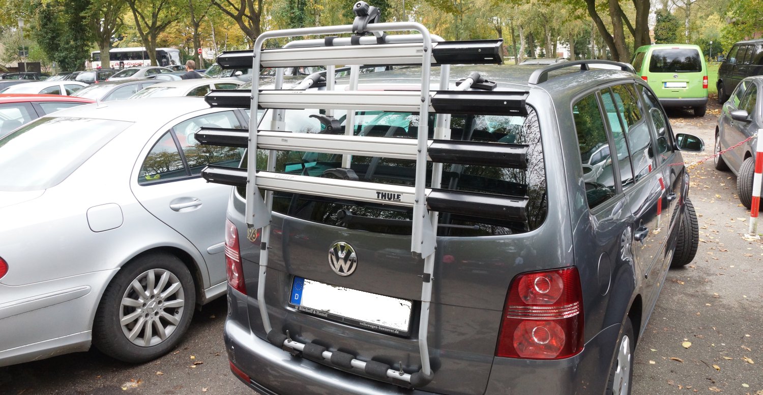 Fahrradträger am VW Touran Heckklappe